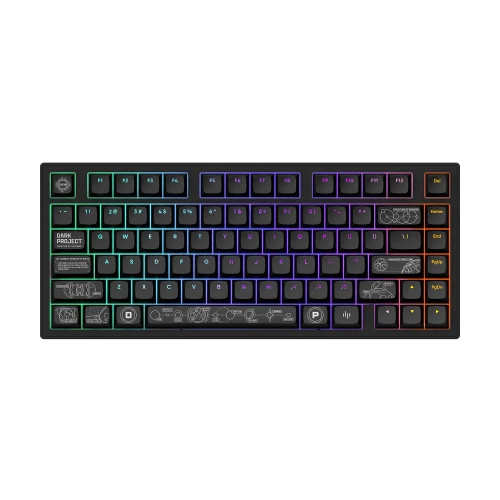 Klawiatura Dark Project ALU Terra Nova Black Wireless G3MS Moonstone