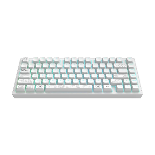 Klawiatura Dark Project ALU Terra Nova White Wireless G3MS Moonstone