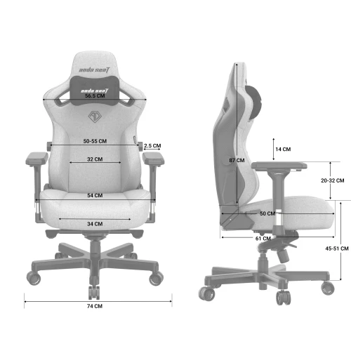 Fotel Anda Seat Kaiser 3 XL Black