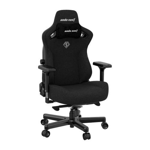 Fotel Anda Seat Kaiser 3 XL Black Materiałowy 