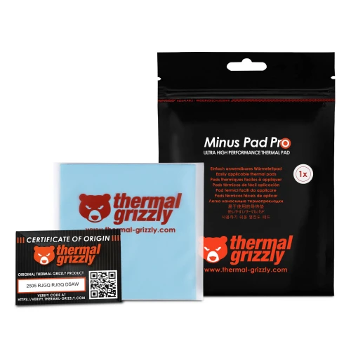 Thermalpad Thermal Grizzly Minus Pad Pro – 100x100x1,5 mm