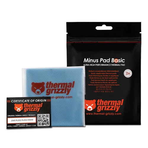 Thermalpad Thermal Grizzly Minus Pad Basic – 100x100x1,0 mm 2szt