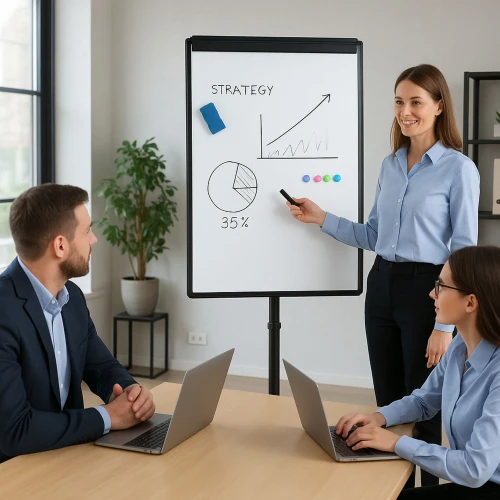 Tablica magnetyczna jezdna MOZOS TM71-BK Flipchart 70x100cm