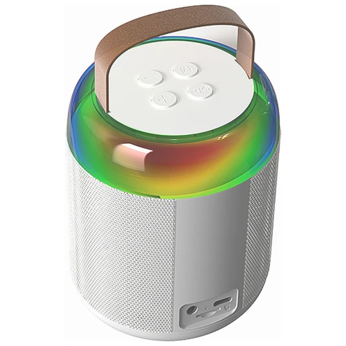 Głośnik z mikrofonem do karaoke dla dzieci MOZOS MK-WHITE Bluetooth