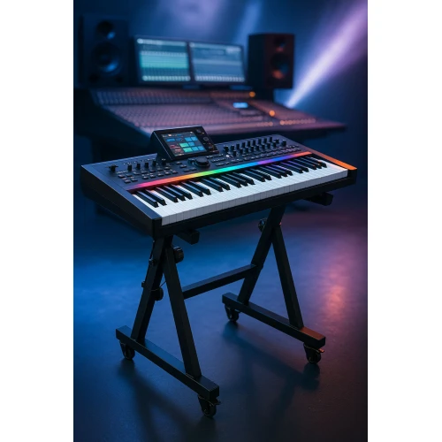 Statyw klawiszowy pod keyboard, pianino MOZOS KSX6 na kołach