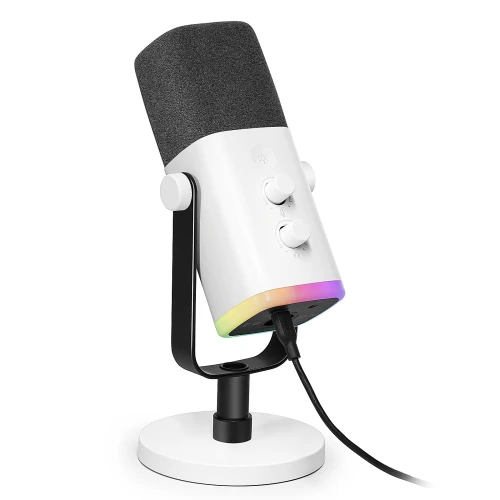 Mikrofon dynamiczny Fifine AM8W USB-C/XLR Biały