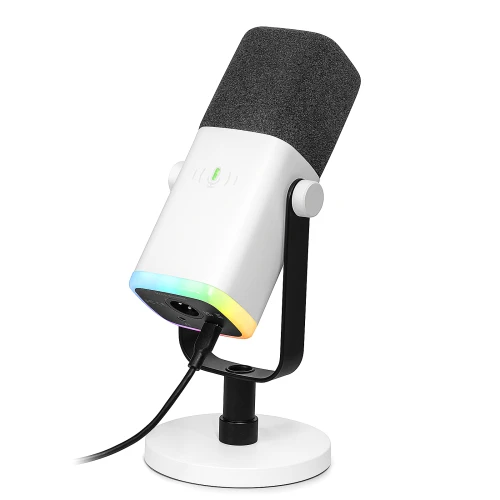 Mikrofon dynamiczny Fifine AM8W USB-C/XLR Biały