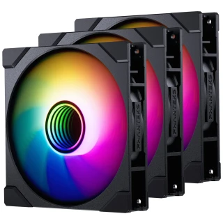 Wentylator Phanteks M25 Gen2 PWM D-RGB Fan 3-pack Reverse Blade 140mm - czarny