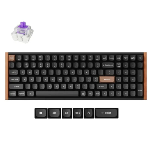 Klawiatura Keychron K4 HE Wireless Magnetic Wood Black