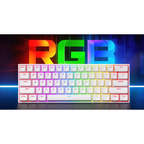 Klawiatura MCHOSE ACE 60 8K RGB Wireless White Magnetic TTC Uranus Standard
