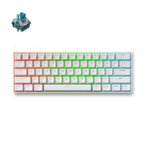 Klawiatura MCHOSE ACE 60 8K RGB Wireless White Magnetic TTC Uranus Standard