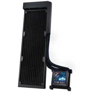 Chłodzenie wodne AiO Lian Li HydroShift LCD 360mm Fanless Black
