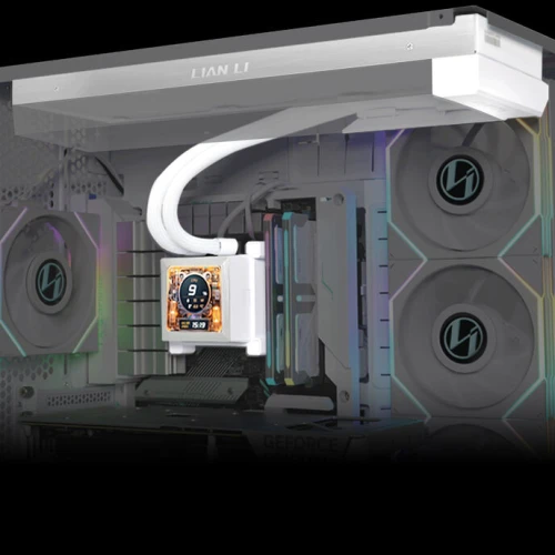 Chłodzenie wodne AiO Lian Li HydroShift LCD 360mm Fanless White