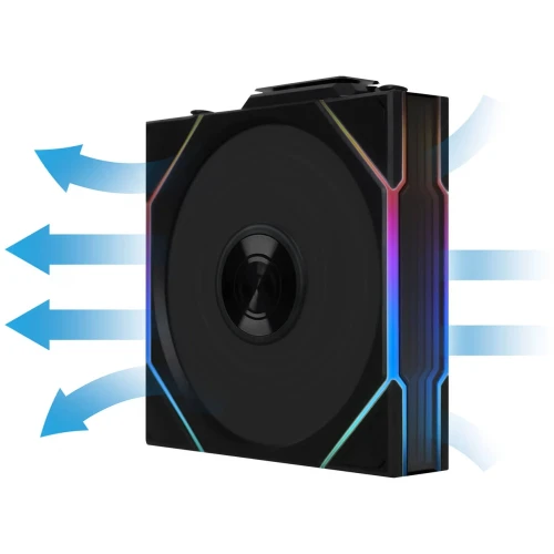 Wentylator Lian Li UNI FAN TL Wireless ARGB PWM Reverse Blade Czarny 120mm 3-pack
