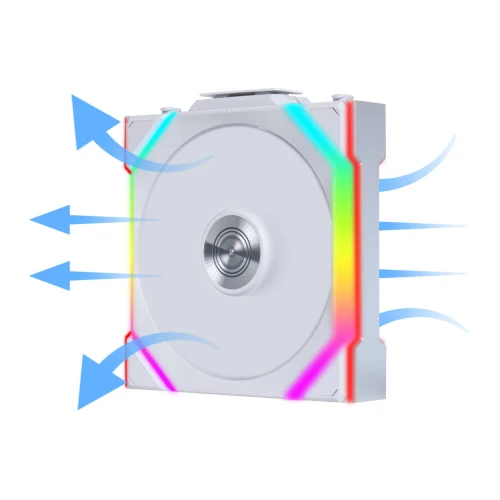 Wentylator Lian Li UNI FAN SL Wireless ARGB PWM Reverse Blade Biały – 120mm