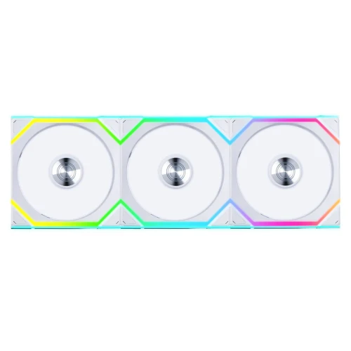 Wentylator Lian Li UNI FAN SL Wireless ARGB PWM Reverse Blade Biały – 120mm 3-pack z kontrolerem