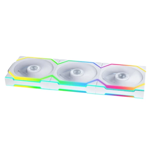 Wentylator Lian Li UNI FAN SL Wireless ARGB PWM Reverse Blade Biały – 120mm 3-pack z kontrolerem