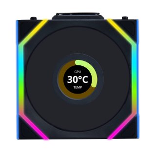 Wentylator Lian Li UNI FAN SL Wireless LCD ARGB PWM Czarny – 120mm