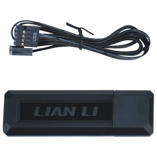 Wentylator Lian Li UNI FAN SL Wireless LCD ARGB PWM Reverse Blade Czarny – 120mm 3-pack z kontrolerem