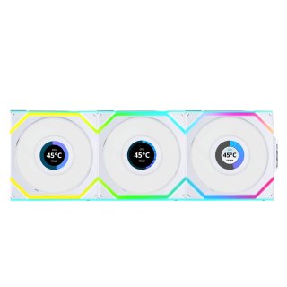 Wentylator Lian Li UNI FAN SL Wireless LCD ARGB PWM Reverse Blade – 120mm 3-pack z kontrolerem