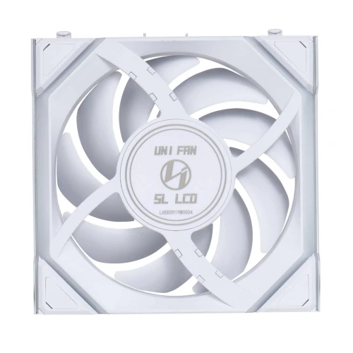 Wentylator Lian Li UNI FAN SL Wireless LCD ARGB PWM Reverse Blade Biały – 120mm