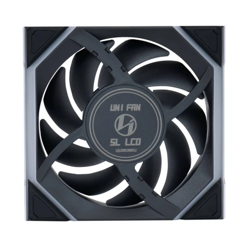 Wentylator Lian Li UNI FAN SL Wireless LCD ARGB PWM Reverse Blade Czarny – 120mm