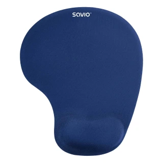 Żelowa podkładka pod mysz i nadgarstek Savio MP-01NB Blue - 230x190mm