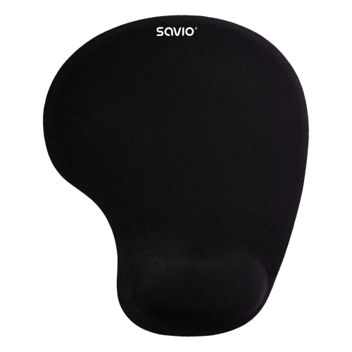 Żelowa podkładka pod mysz i nadgarstek Savio MP-01B Black - 230x190mm
