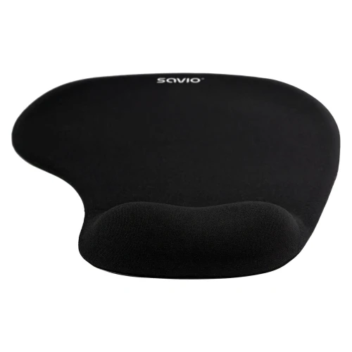 Żelowa podkładka pod mysz i nadgarstek Savio MP-01B Black - 230x190mm