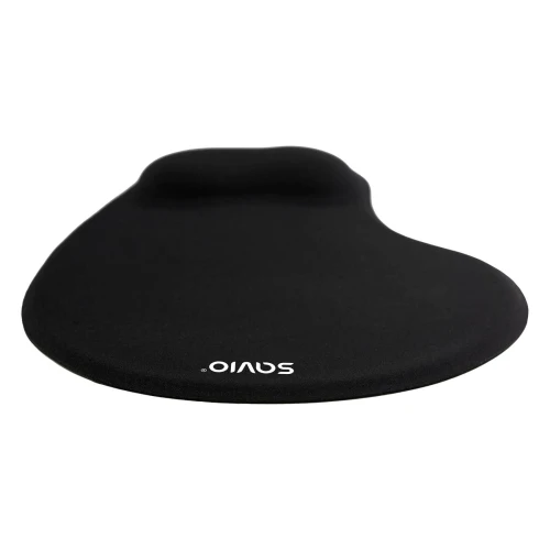 Żelowa podkładka pod mysz i nadgarstek Savio MP-01B Black - 230x190mm