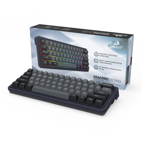 Klawiatura Redragon K730GB-RGB-PRO Draconic Wireless V2