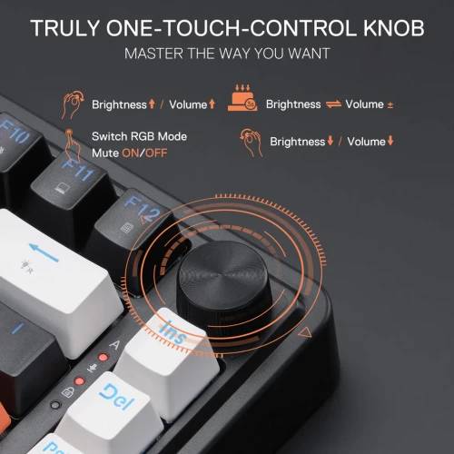 Klawiatura Redragon K714WBO-RGB LANDSHAKER Wireless