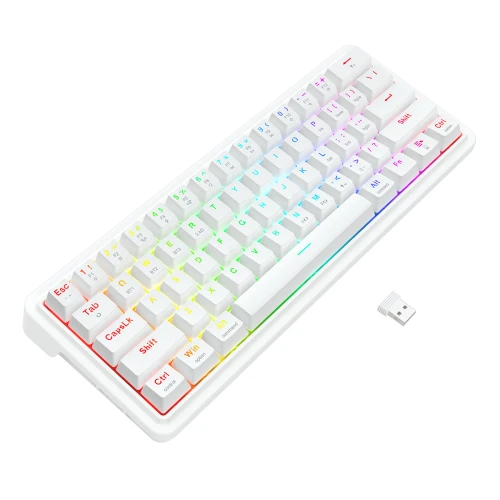 Klawiatura Redragon K730W-RGB-PRO Draconic V2 Wireless White
