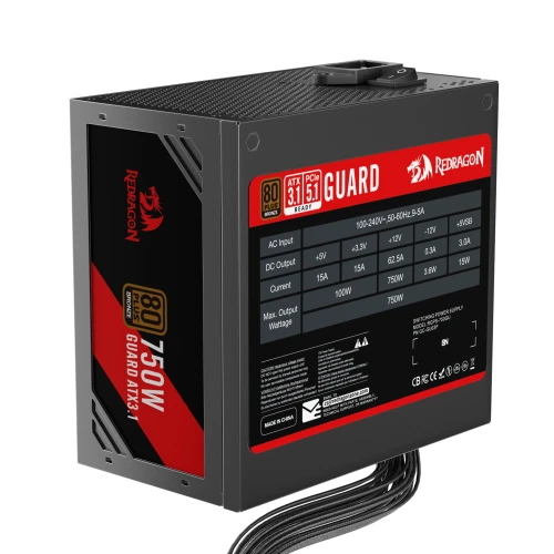 Zasilacz Redragon Guard GC-GU03P 750W 80 Plus Bronze ATX3.1