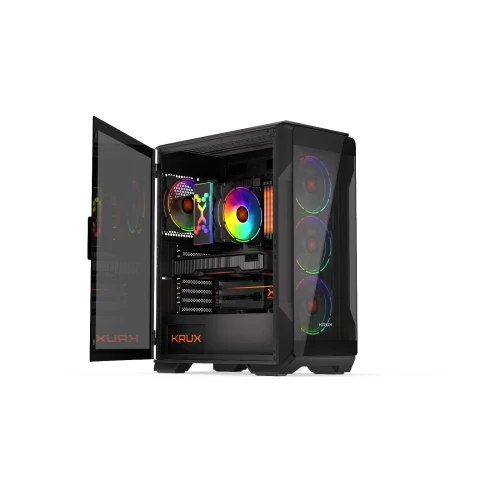 Obudowa Krux Heko Tempered Glass Black