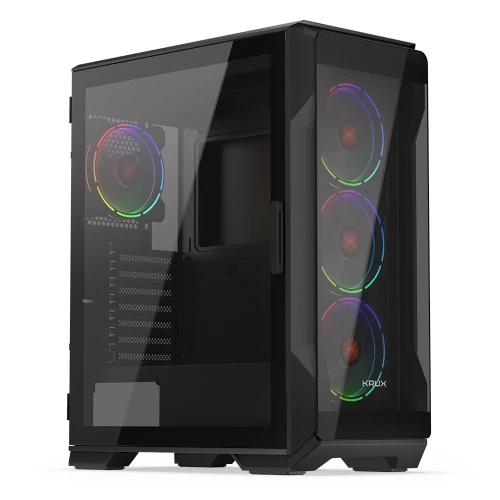 Obudowa Krux Heko Tempered Glass Black