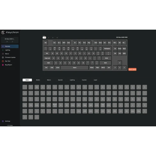 Klawiatura Keychron K8 Max QMK RGB Wireless Super Red 