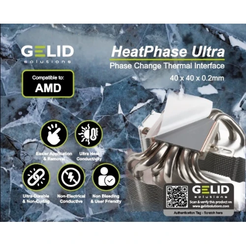 Thermalpad Gelid HeatPhase Ultra AMD PTM PH-GC-01-A
