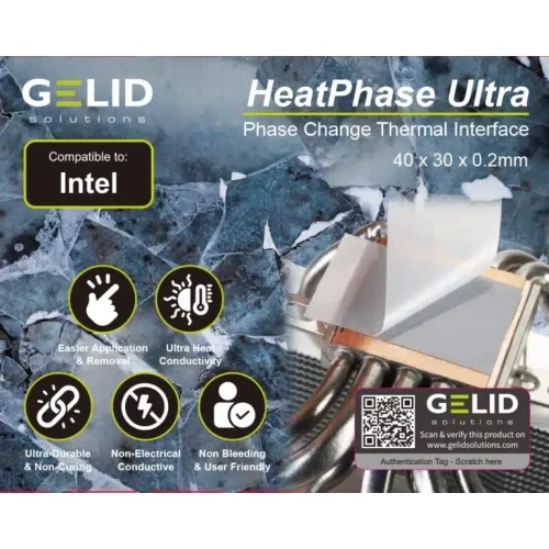 Thermalpad Gelid HeatPhase Ultra Intel PTM PH-GC-02-I