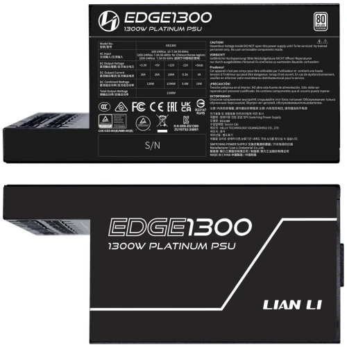 Zasilacz Lian Li EDGE EG1300 80 PLUS Platinum PCIe 5.1, ATX 3.1 - 1300W