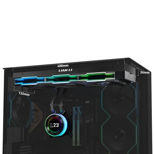 Chłodzenie wodne AiO Lian Li HYDROSHIFT II LCD-C 360TL ARGB Black