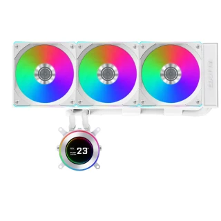 Chłodzenie wodne AiO Lian Li HYDROSHIFT II LCD-C 360CL ARGB White