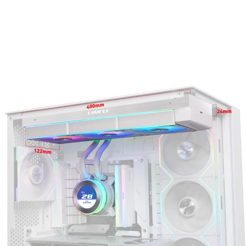 Chłodzenie wodne AiO Lian Li HYDROSHIFT II LCD-C 360CL ARGB White