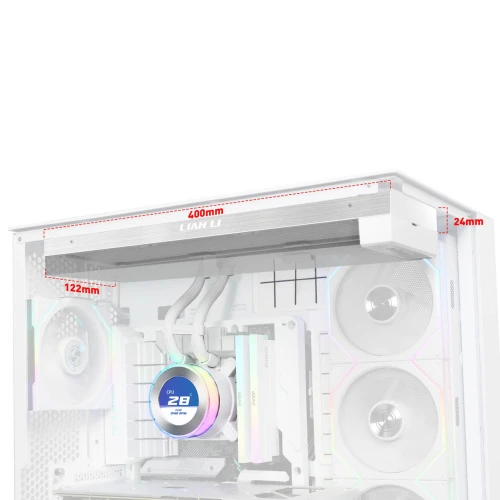 Chłodzenie wodne AiO Lian Li HYDROSHIFT II LCD-C 360N Fanless ARGB White