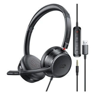 Słuchawki MOZOS KL201 z mikrofonem USB