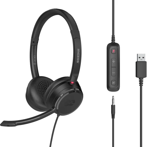 Słuchawki MOZOS KL201 z mikrofonem USB