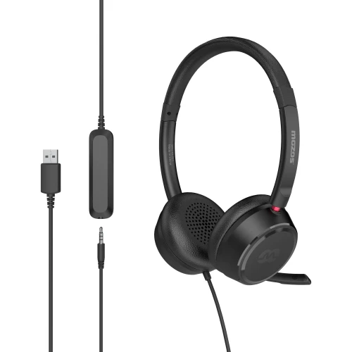 Słuchawki MOZOS KL201 z mikrofonem USB