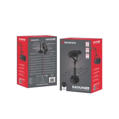 Mikrofon Genesis Radium 750D USB XLR Statyw