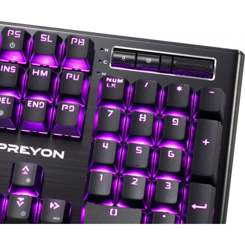Klawiatura Preyon Long Claw RGB Gateron Brown Brown