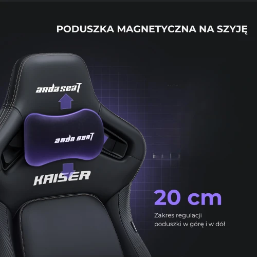 Fotel Anda Seat Kaiser 4 L Dark Grey Materiałowy